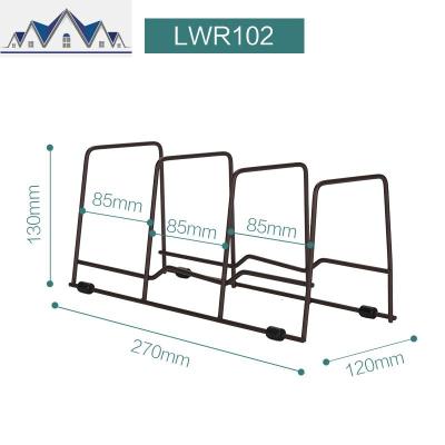 碗架微波炉架厨房收纳锅盖架置物架砧板座可伸缩2层 三维工匠