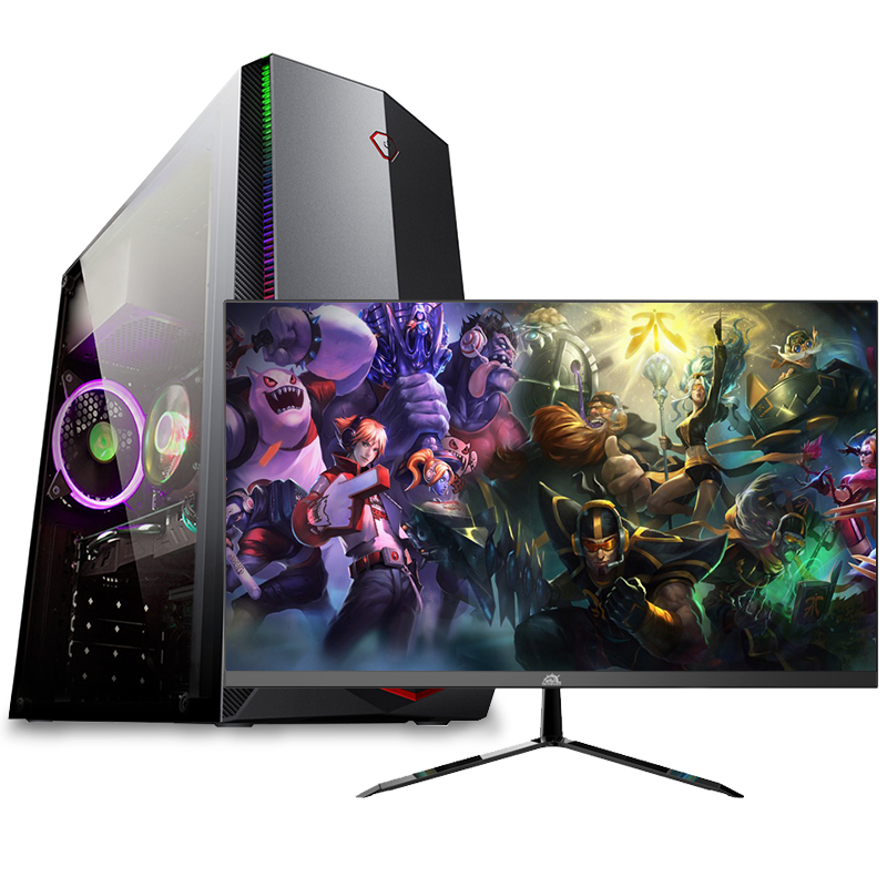 铭能 12代i5六核/GTX1660Ti独显/16G内存 512G固态 台式机 台式电脑 组装机 组装电脑 家用办公电脑主机 学生设计电脑台式 电竞直播吃鸡游戏电脑+21.5英寸