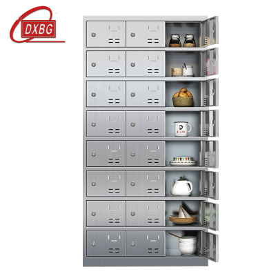 DXBG201不锈钢食堂带锁餐具柜24门碗柜钥匙锁1800*900*350