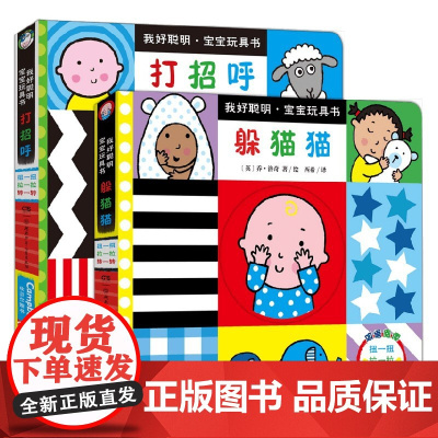 我好聪明宝宝玩具书 共2册 0-2岁 乔·洛奇 著 玩具书