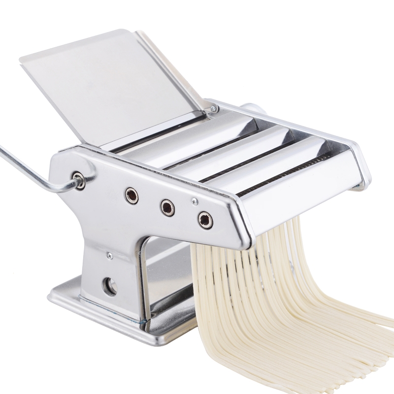 压面机家用不锈钢面条机三刀妖怪小型手摇切面机擀饺子皮机 双排齿轮