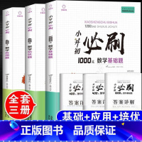 小升初必刷题数学特训[基础题+培优题+应用题]共3本 小学升初中 [正版]2023年小升初必刷题人教版语文数学英语全套3