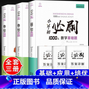 小升初必刷题数学特训[基础题+培优题+应用题]共3本 小学升初中 [正版]2023年小升初必刷题人教版语文数学英语全套3