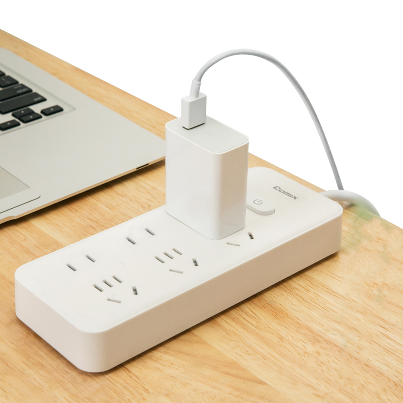 齐心 PCP-W618 延长线插座 6位21孔 总控全长2.0米