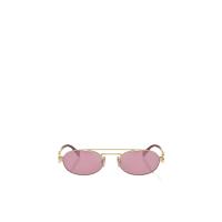 miumiu缪缪太阳镜女防紫外线护眼时尚清晰椭圆框金属材质