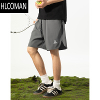 HLCOMAN山系开叉跑步运动短裤男士夏季新款宽松休闲男生速干篮球五分裤子