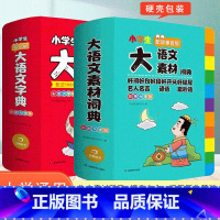 [2本套装]大语文素材+大语文字典 小学通用 [正版]2024新版小学生多功能大语文素材词典小学作文素材积累彩图大字版名