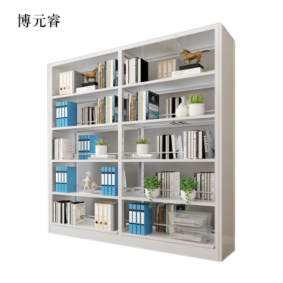 博元睿钢制置物架图书馆单双面书店阅览室货架档案架资料架双面一列二