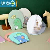 敬平新款创意便携宿舍折叠镜子台式镜子桌面可立随身纸质化妆镜小镜子便携式用镜 折叠油纸镜-1个装[颜色随机 可留言]