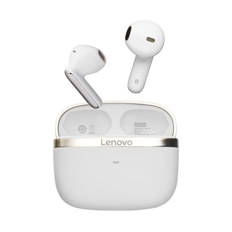 联想AI智能主动降噪耳机 X600-曜石金 蓝牙无线耳机通话传译会议翻译录音转写半入耳式