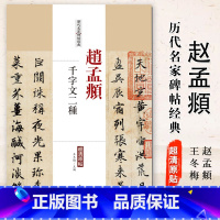 [正版]0减40赵孟頫千字文二种历代名家碑帖经典超清原帖繁体旁注 行书毛笔基础实战临摹练习技法字帖从入门到精通经典中国