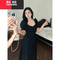 YIBUSHENG大码绿色温柔风连衣裙女装季微胖mm气质显瘦减龄高级感内搭长裙