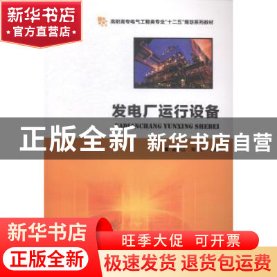 正版 发电厂运行设备 皮林江,宋宇主编 华中科技大学出版社 9787