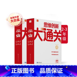 [2盒]大白盒. 二三年级 思维创新大通关 小学通用 [正版]秘籍 思维创新大通关数学一二三四五六年级数学杯赛大白皮书