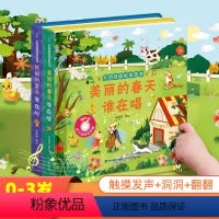 [全2册]春天+夏天 [正版]好物体验专享大自然奇妙发声书 一两岁宝宝书本手指点读发声书早教启蒙书洞洞书听什么声音0-1