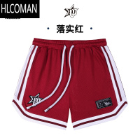 HLCOMAN短裤反转篮球裤夏季宽松美式潮牌训练四分裤男跑步网眼运动裤