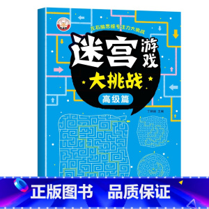 高级篇 [正版]儿童迷宫书 3-6-7-8-10岁宝宝走迷宫游戏大冒险趣味迷宫专注力注意力训练玩具智力大挑战锻炼大脑思维