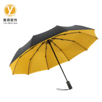 雅霖服 斜纹金胶三折晴雨伞YL-SZD081802 把