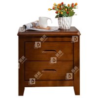 居将 JJ4030706 床头柜胡桃色床边收纳储物柜