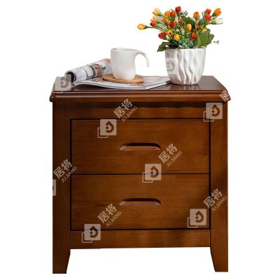 居将 JJ4030706 床头柜胡桃色床边收纳储物柜