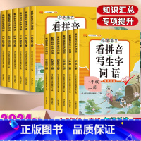 [6本]❤️语数学习套装❤️ 一年级上 [正版]看拼音写词语一年级二年级上册下册三四五六年级人教版小学语文练习册每日