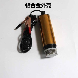 BONJEAN抽油泵柴油12V 电动24伏加油机加油泵自吸泵潜水油泵油抽子抽油器 12v带滤网铝合金电泵