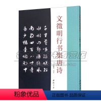 [正版]文徽明行书集唐诗 成人学生字帖简体旁注古典文学古代传统文化艺术法帖名家古诗词书法理论赏析技法研究临摹范本鉴赏