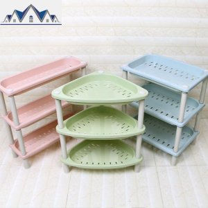 碗筷塑料收纳盒置地式落地式厨房三角置物架整理架小小号户型转角 三维工匠