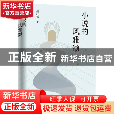 正版 小说的风雅颂 汪广松著 上海文艺出版社 9787532183548 书籍