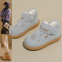 加绒高帮雪地靴女冬季新款学生ins韩版保暖休闲鞋棉鞋