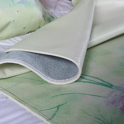 美帮汇浅淡系类 花纹彩绘席子水牛皮凉席1.5米1.8米三件套头层