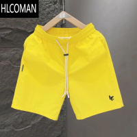 HLCOMAN夏季新款糖果色潮牌速干短裤男轻奢时尚百搭透气五分裤沙滩裤