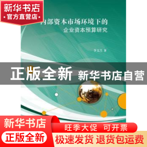 正版 内部资本市场环境下的企业资本预算研究 李文昌著 江苏大学