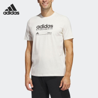 adidas/阿迪达斯短袖T恤运动休闲针织透气圆领男装HR3002 C