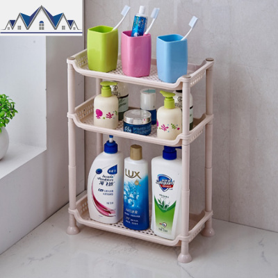 桌面桌上小号置物架梳妆洗手台塑料整理收纳盒厨房浴室卫生间台面 三维工匠