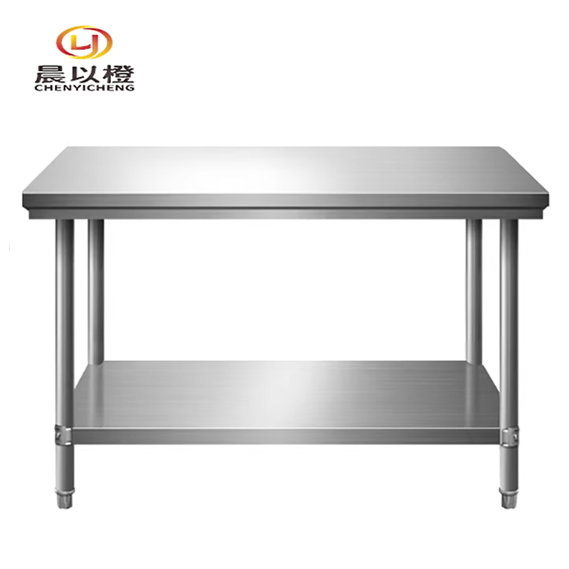 晨以橙 不锈钢工作台操作台 双层120*60*80cm 张