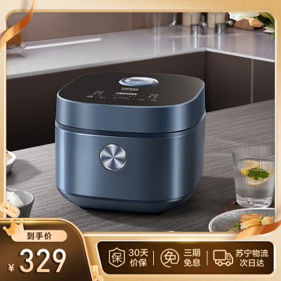 倍科电饭煲家用3-4个人4升不粘抗菌内胆电饭煲顶部触控面板智能预约多功能电饭锅