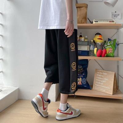 七分短裤男2021夏季ins潮宽松运动休闲裤韩版百搭直筒男生阔腿裤衫伊格