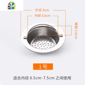 手提式水过滤网水池不锈钢厨房洗碗菜盆过滤器提篮下水道地漏网 FENGHOU 5号手提全孔大号11.3cm洗菜篮洗菜篮