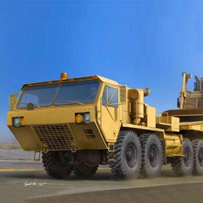 小号手拼装军事模型1/35美国M983A2牵引车M870A1半挂平板车01055模型+胶水