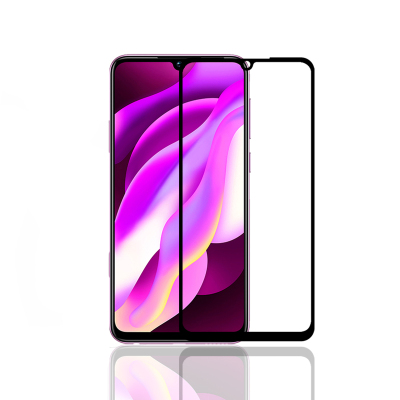 [买2送手机壳]轻万适用vivoy93钢化膜防指纹y93s高清前膜防摔玻璃手机贴膜全屏丝印黑色