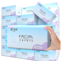 舒可乐 抽取式纸面巾360张每包原生木浆抽纸纸巾实惠装餐巾纸家庭装纸抽卫生纸家用母婴可用 30包箱装