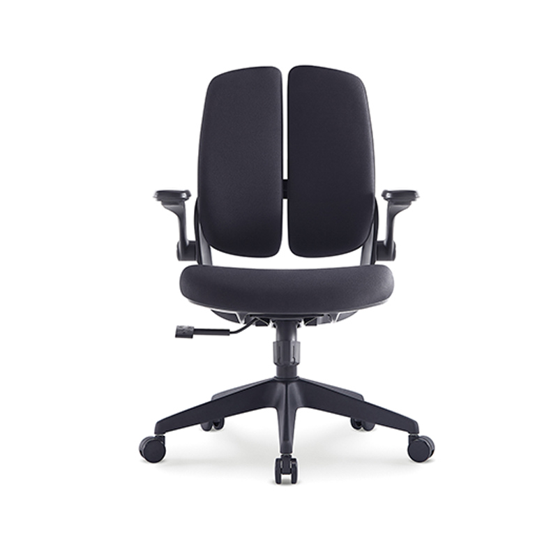 苏宁 质凡 双背人体工学电脑椅办公座椅靠背转椅/B2510