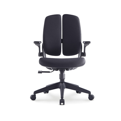 苏宁 质凡 双背人体工学电脑椅办公座椅靠背转椅/B2510