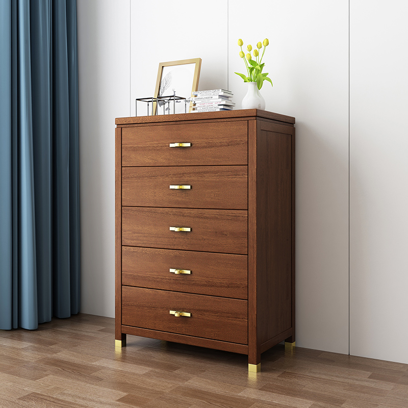 木帆家居(mufan-home)斗柜 现代中式实木五斗柜 家用多功能储物柜 小