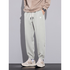 常规加绒可选卫裤休闲男时尚宽松百搭潮牌系带舒适束脚裤