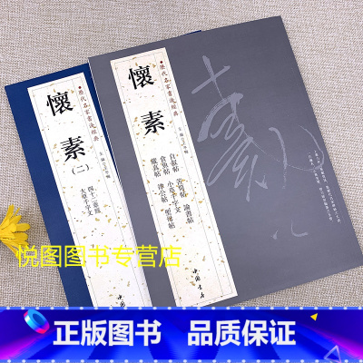 [正版]共2册 怀素 一 二 怀素草书书法集 历代名家书法经典 附释文 大草小草千字文 四十二章经 自叙帖 圣母帖 藏真