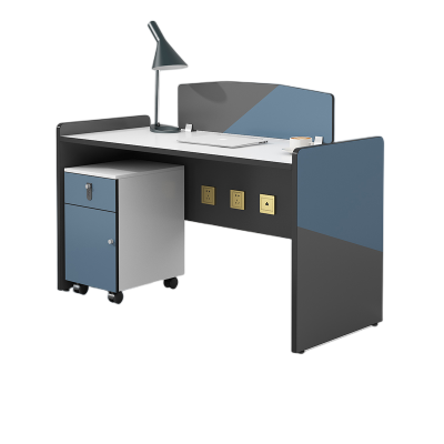 迅众 1200*600*800mm单人位含柜 办公家具简约屏风工作位职员办公桌简约屏风工作位职员桌