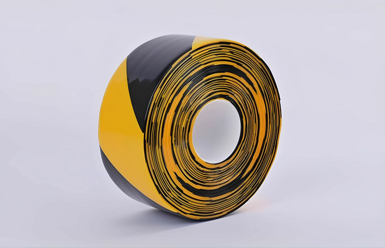 黑黄斑马纳米PVC耐磨耐压胶带黑黄斑马30米*50mm*1.3mm