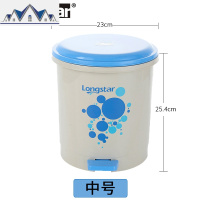 脚踩垃圾桶家用客厅卧室有盖厨房带盖卫生间拉圾厕所脚踏式 三维工匠